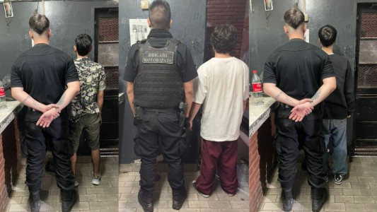 Robaron un cartel de pare en microcentro y terminaron detenidos