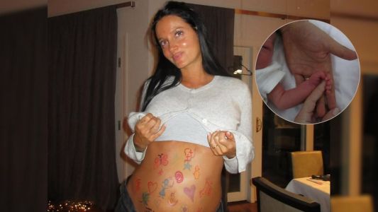 Oriana Sabatini compartió la primera foto con su hija Gia en brazos