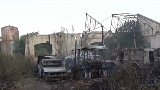 Incendio de grandes proporciones en el predio de la estación Sorrento