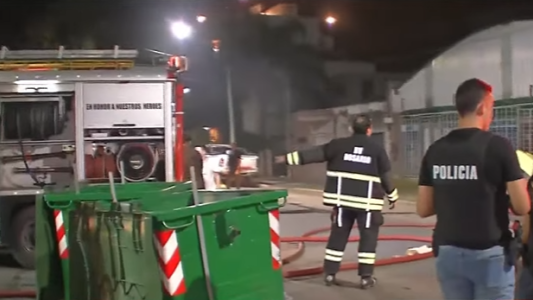 Importante incendio en un galpón de zona oeste