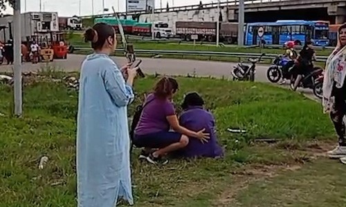 Dos peatones atropellados por un camión sin frenos en el acceso a la Ruta 34