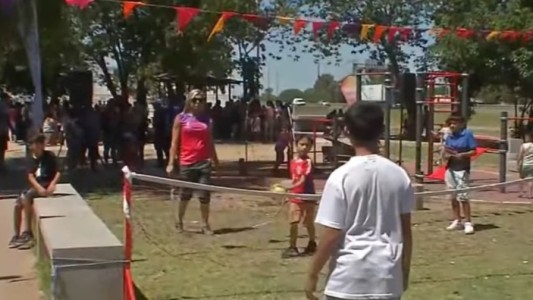 Se inauguró un nuevo espacio en el Parque de la Colectora en el barrio las Flores Sur