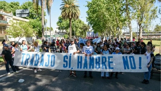 Protestas, cortes de tránsito y un acto central por una “Navidad con trabajo y sin hambre”