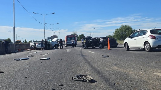 Choque múltiple en Circunvalación y Presidente Perón