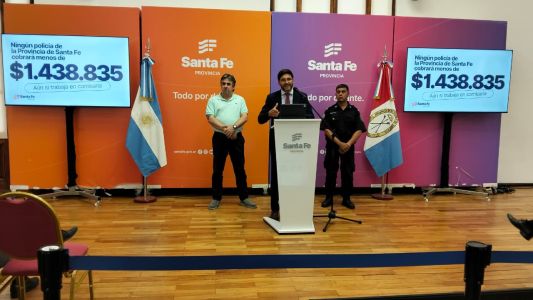 Pullaro anunció mejoras salariales y de bienestar para la Policía de Santa Fe
