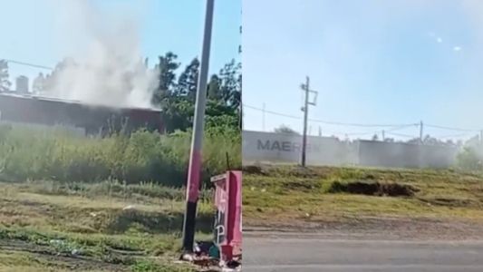 Se incendió un tren de carga en Cabín 9, Pérez