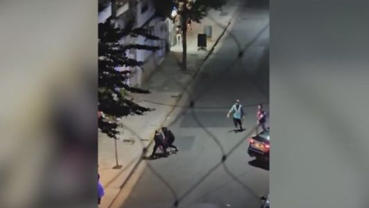 Violenta pelea entre trapitos en barrio Martin