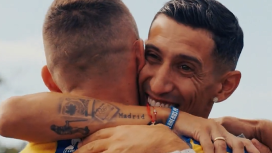 El abrazo más esperado: Marco Ruben vuelve a Rosario Central para un "último baile" con Di María, ambos ídolos “canallas” ya vivieron un encuentro histórico