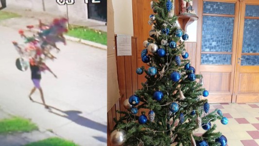 Robaron el árbol navideño de una iglesia del cordón industrial