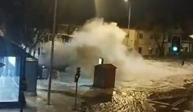 Madrid: se pinchó un caño maestro y generó caos en cercanías del aeropuerto de Barajas