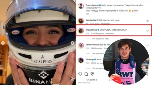 Franco Colapinto y Maia Reficco: los indicios en redes que alimentan rumores de romance