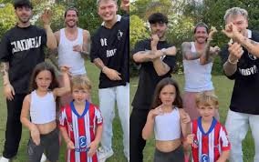 Rodrigo De Paul y sus hijos se suman al trend junto a Ian Lucas y Fede Vigevani