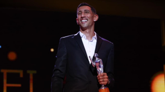 Ángel Di María ganó el Olimpia de Plata como mejor futbolista