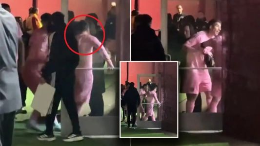 La furia de Lionel Messi contra el árbitro tras la derrota del Inter Miami