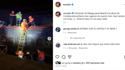 Los videos del influencer Merakio, quien viajaba en el tren que descarriló en España y dejó al menos 21 muertos