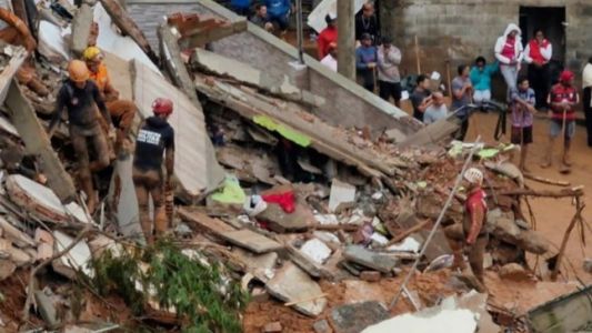 Brasil: murieron 46 personas por fuertes lluvias en Minas Gerais