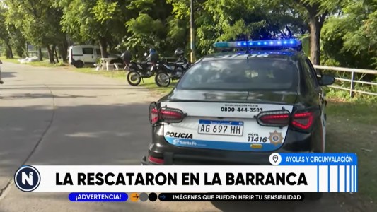 Encontraron con vida a la mujer desaparecida en Rosario: la hallaron inconsciente en la barranca del Acceso Sur