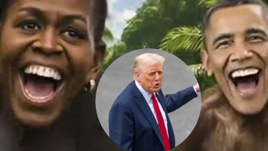Escándalo en Truth Social, la red social de Trump: aparecieron videos de los Obama representados como simios