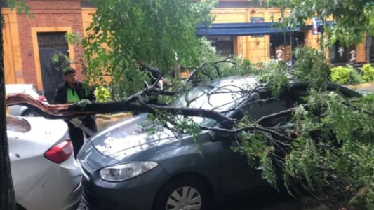 Fuerte tormenta en Rosario con vientos de hasta 80 kilómetros por hora