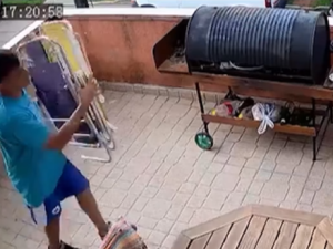 Insólito robo en La Florida: entró tres veces en el mismo día a una casa y quedó filmado