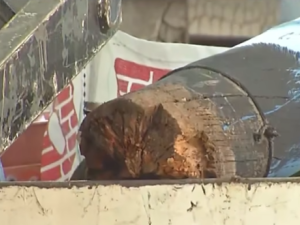 Una columna cayó sobre un utilitario en San Luis y Lima