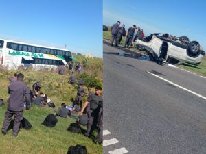 Fatal siniestro vial en la autopista Rosario–Santa Fe: choque entre un colectivo y una camioneta