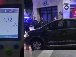 Evadió un control de alcoholemia, huyó varias cuadras y terminó detenida