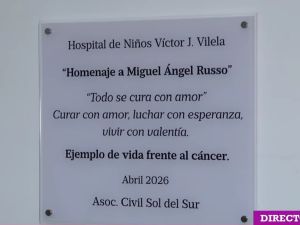 "Todo se cura con amor": emotivo homenaje a Miguel Ángel Russo en el Hospital Vilela