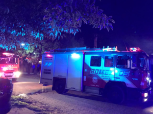 Incendio en vivienda de zona oeste generó alarma entre vecinos