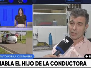 Filmaron a una mujer manejando por la costanera peatonal y habló su hijo