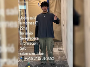 Granadero Baigorria: buscan a Joaquin, está perdido desde el viernes