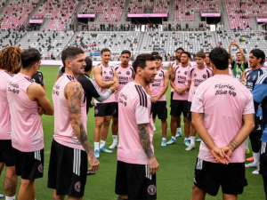 Messi pisó por primera vez el Nu Stadium de Inter Miami