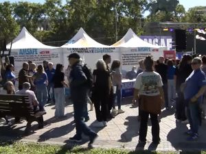 Instalaron la Carpa Blanca en la Plaza San Martín: símbolo histórico de la lucha docente