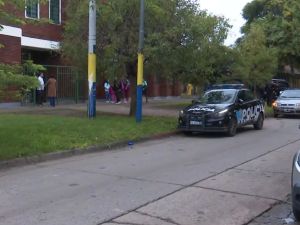 Dejaron un mensaje intimidatorio en una escuela