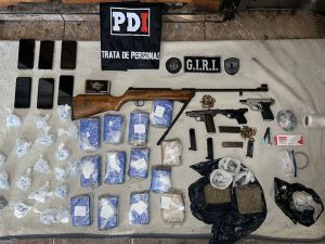 Golpe de la PDI en Rosario: secuestran más de 6 kilos de marihuana y más de 200 gramos de cocaína