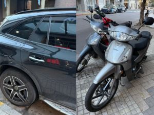 Estado de salud de la motociclista que chocó contra el auto de Frank Kudelka