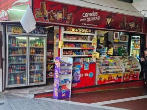 Violento robo en pleno centro: destrozaron un kiosco para llevarse cigarrillos, dinero y un celular