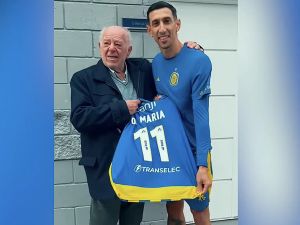 A los 80 años, Ernesto cumplió el sueño de conocer a Di María: “Me prometió que iba a venir a comer un asado”