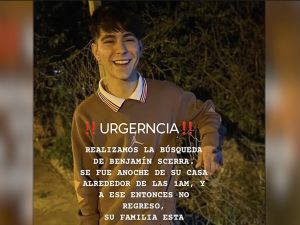 Operativo por la búsqueda de Benjamín Scerra: incidentes, corte de luz y reclamo de resguardo a la prensa