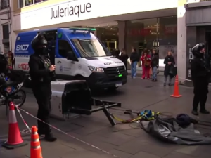 Un operario cayó desde una grúa mientras trabajaba en la peatonal de Rosario