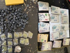 Robo, persecución y ocho detenidos: secuestraron droga y un revólver
