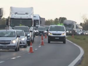 Un choque en cadena provocó importantes demoras en la autopista a Córdoba