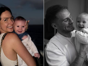 Alexis Mac Allister y Ailén Cova compartieron las fotos más dulces de su hija Alaia