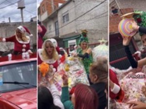 Las hermanas Xipolitakis compartieron juguetes y regalos con chicos de Villa Fiorito