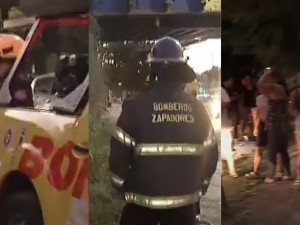 Incendio de pastizales en Sorrento y Sabin: bomberos trabajan para proteger viviendas