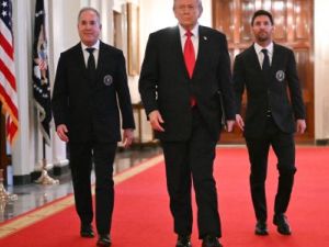 Lionel Messi visitó la Casa Blanca y fue recibido por Donald Trump junto al plantel de Inter Miami