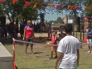 Se inauguró un nuevo espacio en el Parque de la Colectora en el barrio las Flores Sur