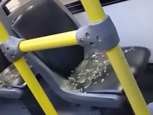 Atacaron a piedrazos a un colectivo de la línea 143