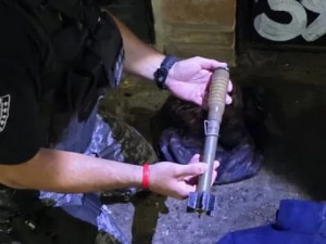 Encontraron una granada de guerra dentro de una mochila