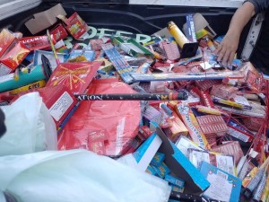 Operativos de control para evitar el ingreso de pirotecnia a la ciudad